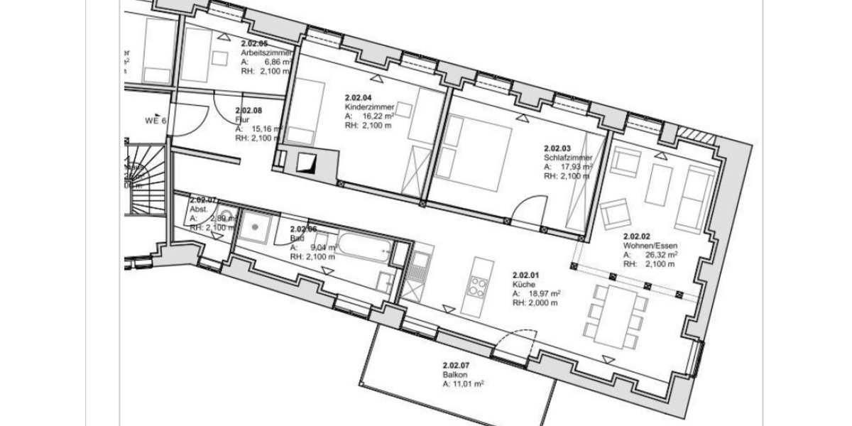 Etagenwohnung Güstrow - 4 Zimmer, 117 m&sup2;, 1.050&euro; | Angebot:25781150