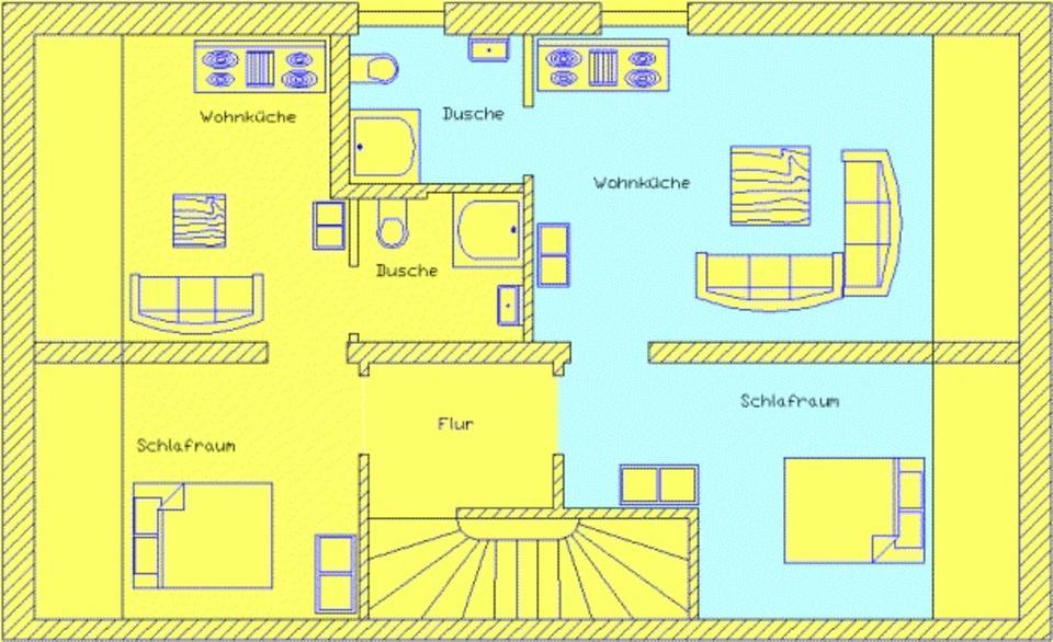 Monteur- Bauleiter- Ferien- Wohnung zu vermieten 3 zimmer
