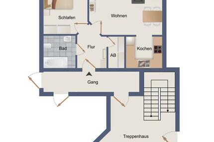 Wohnung Parchim - 2 Zimmer, 46 m&sup2;, 290&euro; | Angebot:25980925