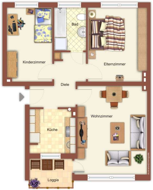 Wohnung zum Mieten in Mönchengladbach 699 € 63.6 m² 3 zimmer