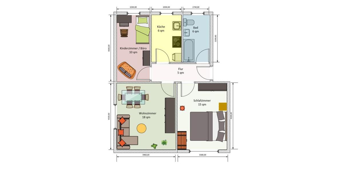 Etagenwohnung Calvörde Wegenstedt - 3 Zimmer, 60 m&sup2;, 730&euro; | Angebot:25852261