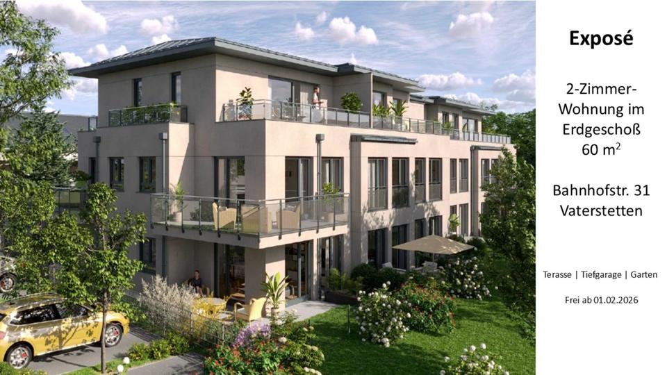 Top angebunden: 2-Zimmer-Wohnung mit Garten & TG in Vaterstetten 2 zimmer