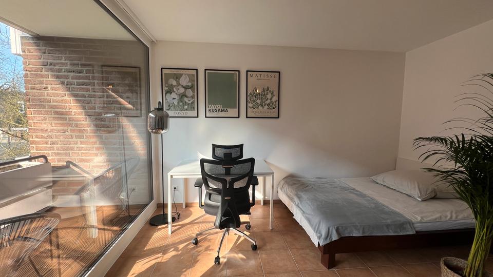 Wohnen auf Zeit Düsseldorf Lörick - 1 Zimmer, 42 m&sup2;, 1.150&euro; | Angebot:26566721
