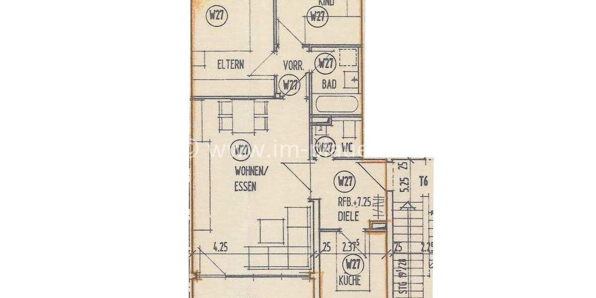 Etagenwohnung Auerbach Hinterhain - 3 Zimmer, 70 m&sup2;, 420&euro; | Angebot:25694451