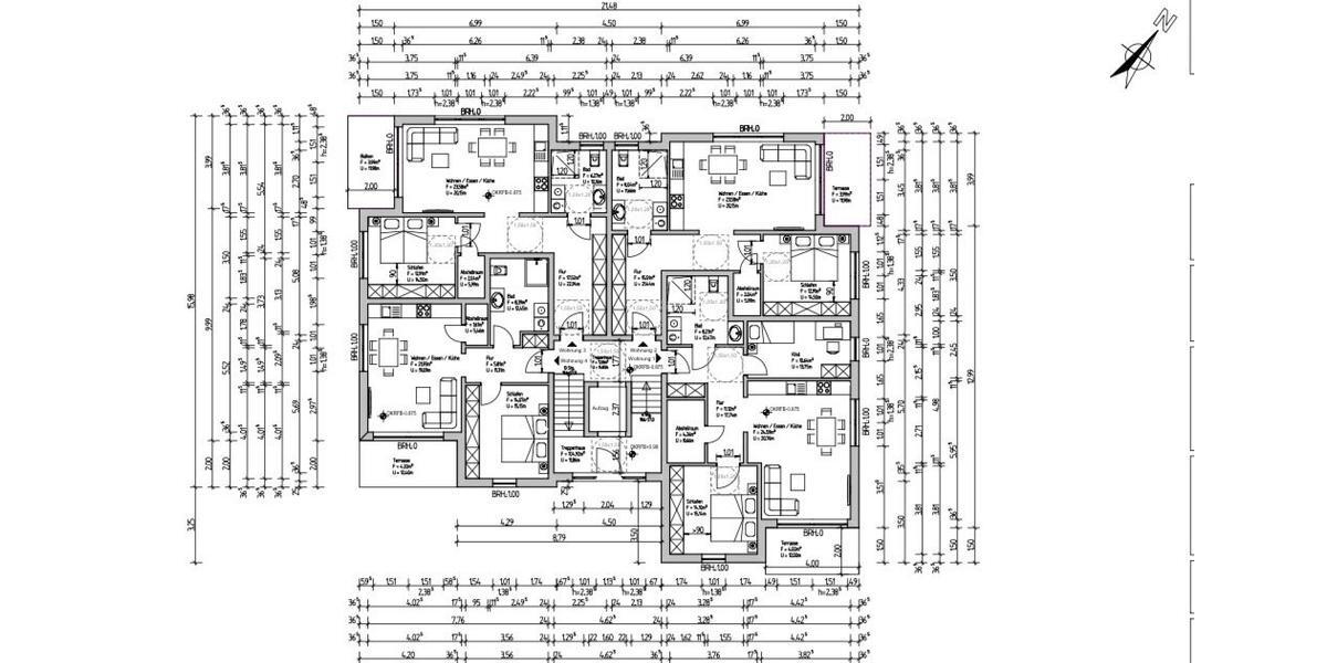 Etagenwohnung Bad Soden-Salmünster Salmünster - 2 Zimmer, 56 m&sup2;, 785&euro; | Angebot:26013343