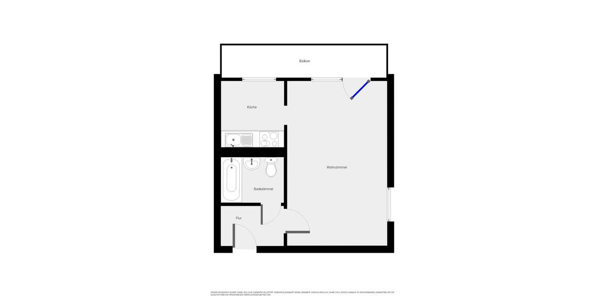 Dachgeschoßwohnung Zerbst (Anhalt) - 1 Zimmer, 37 m&sup2;, 223&euro; | Angebot:24783345