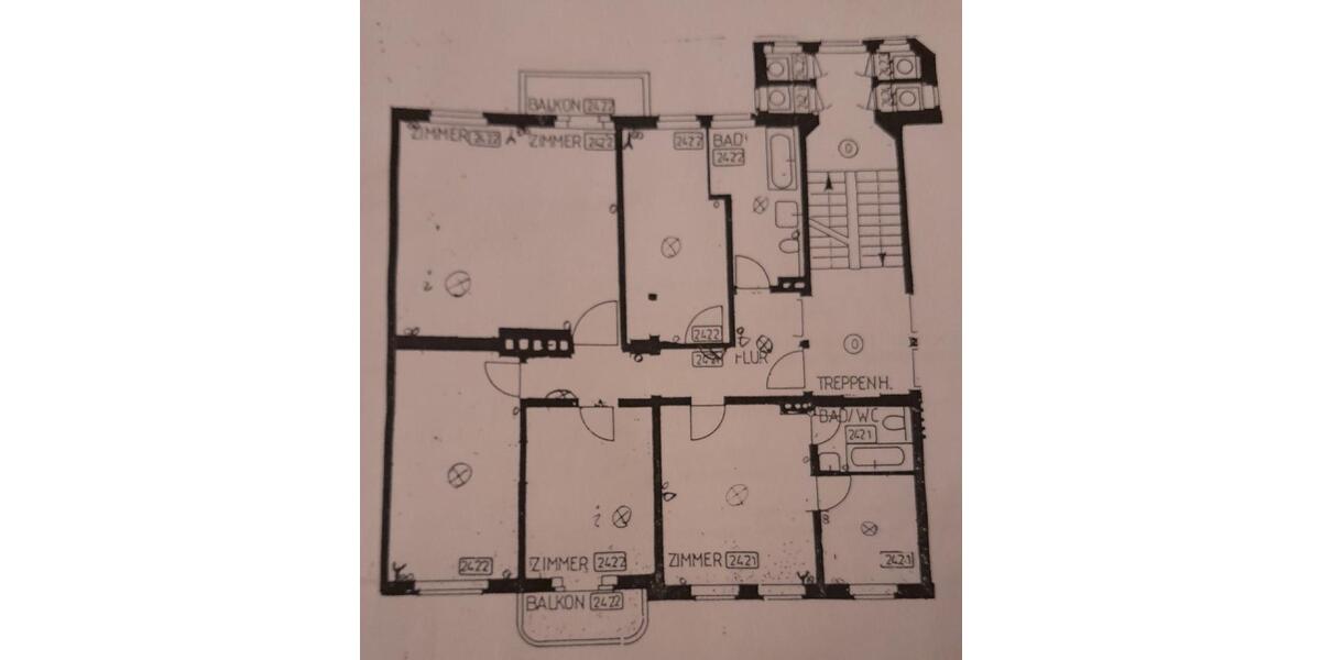 Etagenwohnung Weißwasser (Oberlausitz) - 5 Zimmer, 140 m&sup2;, 980&euro; | Angebot:25637422