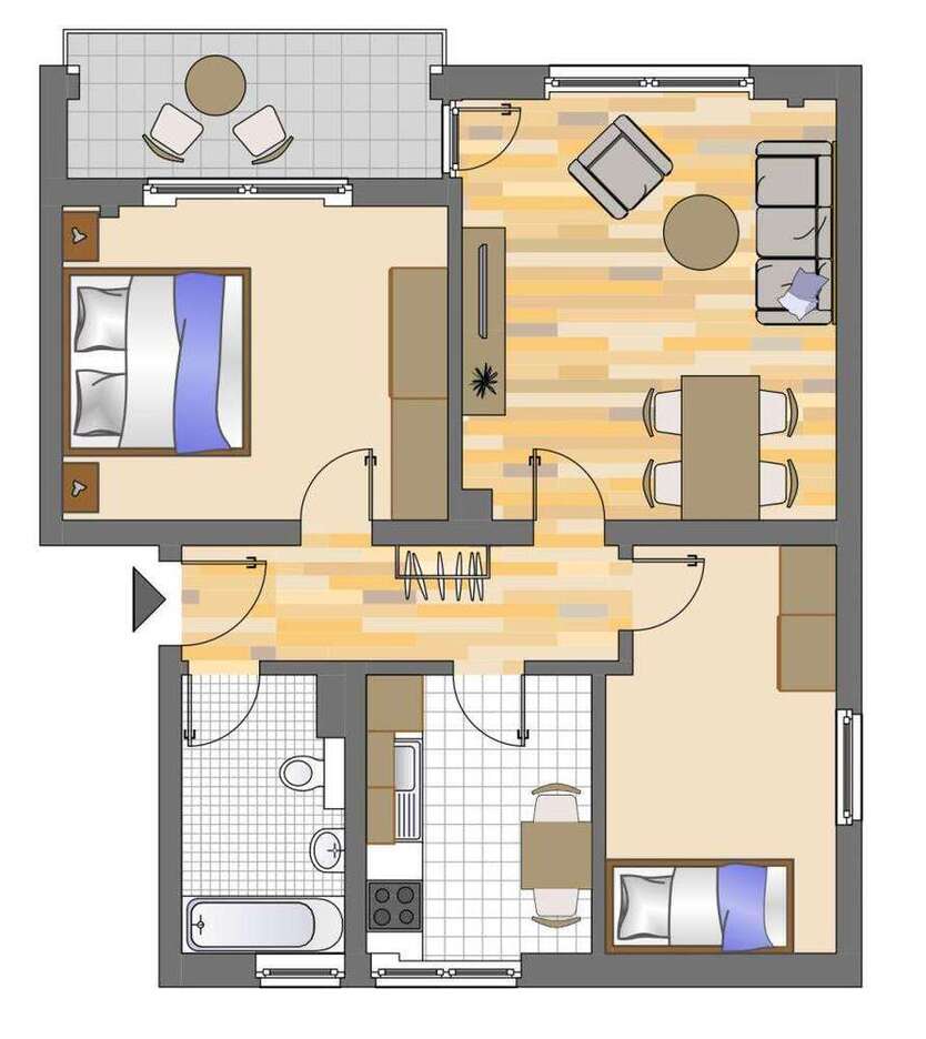 Wohnung zum Mieten in Gelsenkirchen 429 € 62.58 m²