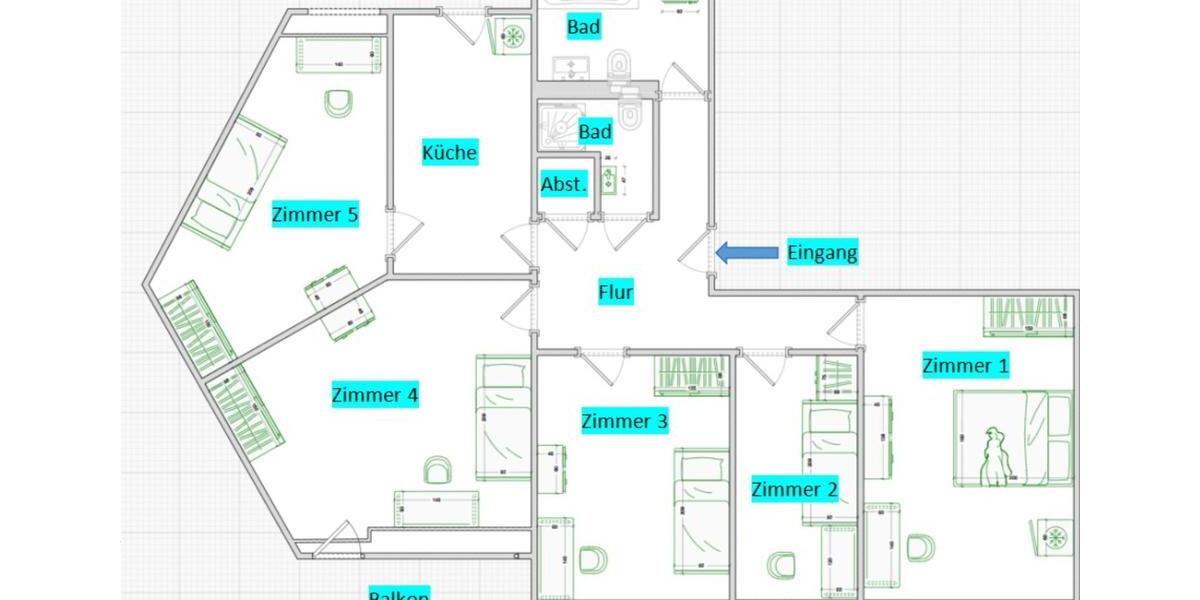 Wohnen auf Zeit Köln Porz - 5 Zimmer, 9 m&sup2;, 480&euro; | Angebot:25809292