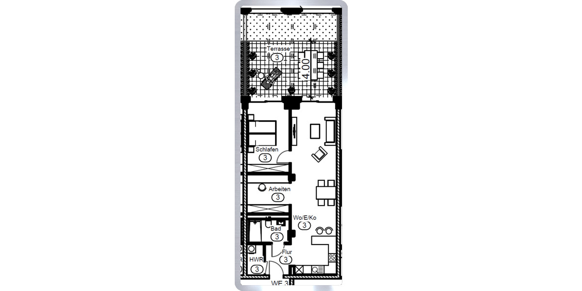 Etagenwohnung Mittweida - 2 Zimmer, 79 m&sup2;, 790&euro; | Angebot:26740986