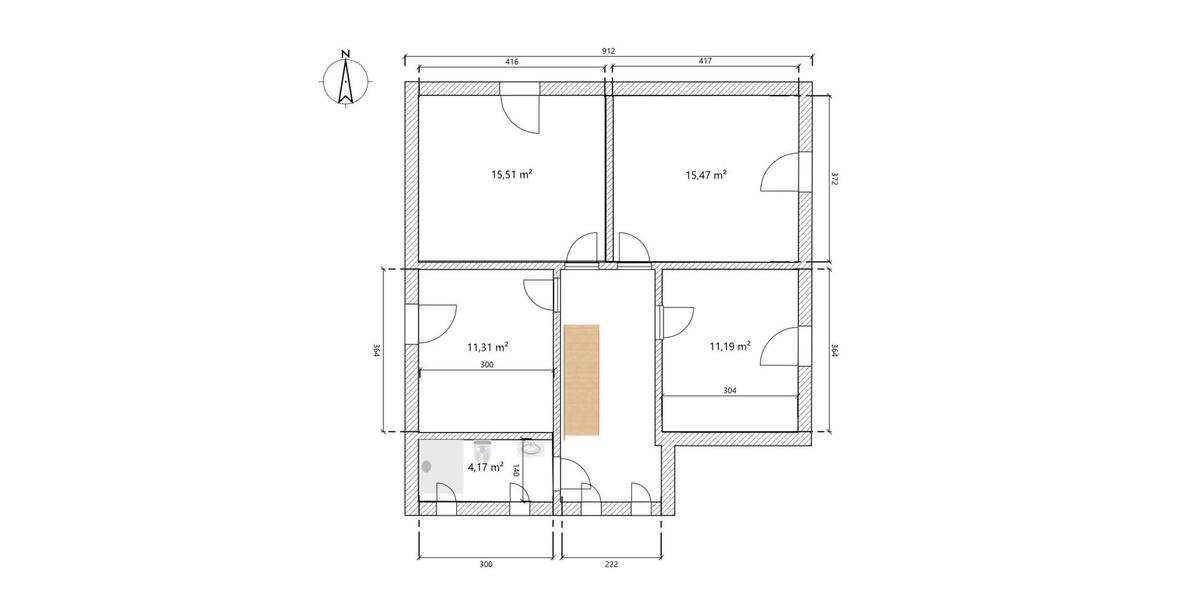 Dachgeschoßwohnung Frielendorf - 3 Zimmer, 60 m&sup2;, 550&euro; | Angebot:25017589