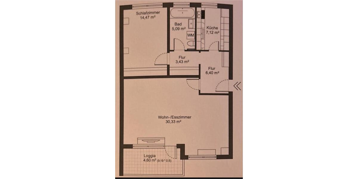 Etagenwohnung Hildesheim Bockfeld - 2 Zimmer, 72 m&sup2;, 845&euro; | Angebot:26287468