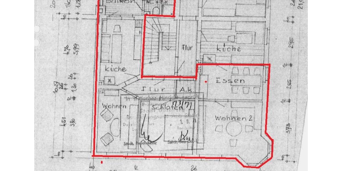 Etagenwohnung Duisburg Duisburg-Mitte - 3 Zimmer, 110 m&sup2;, 1.000&euro; | Angebot:25612961