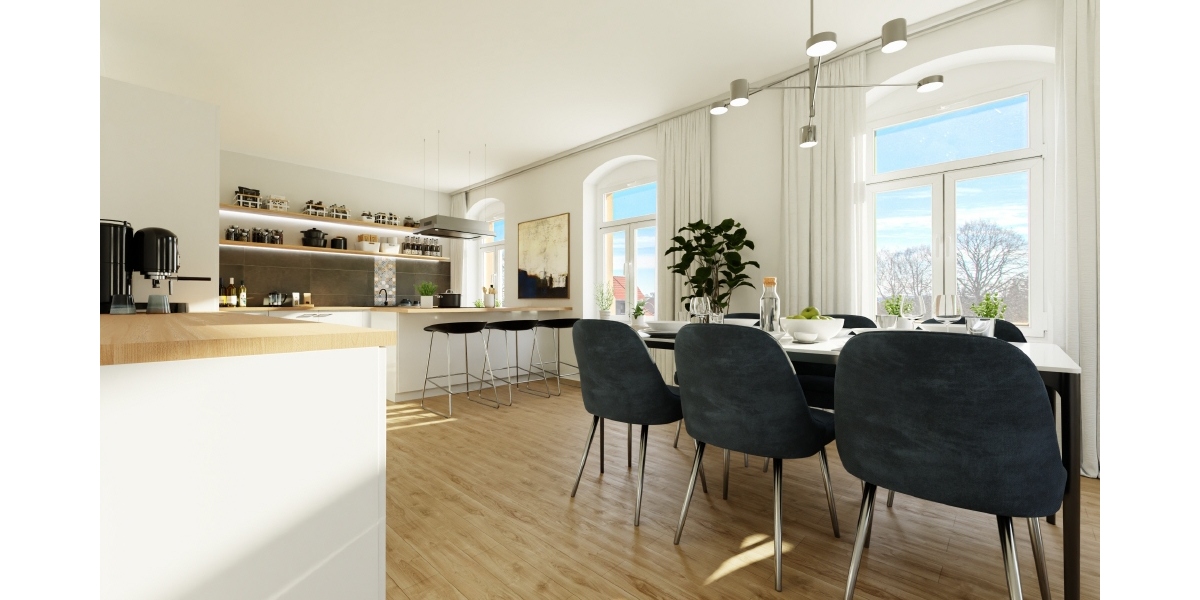 BEL-ÉTAGE MIT BALKON & BLICK – ERSTBEZUG NACH SANIERUNG – GROSSZÜGER KÜCHENBEREICH – 2 BÄDER - Etagenwohnung Stolpen Stolpen | Angebot:26067677