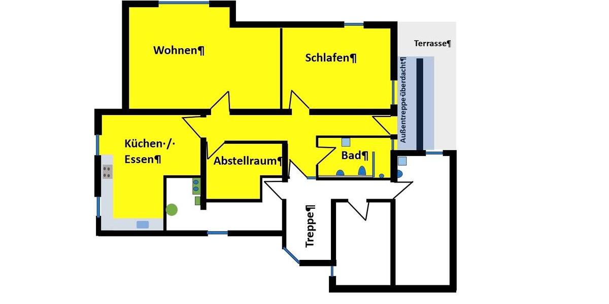 Etagenwohnung Laupheim - 3 Zimmer, 101 m&sup2;, 850&euro; | Angebot:26613967