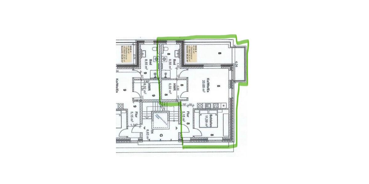 Dachgeschoßwohnung Scheeßel - 2 Zimmer, 60 m&sup2;, 795&euro; | Angebot:26635548