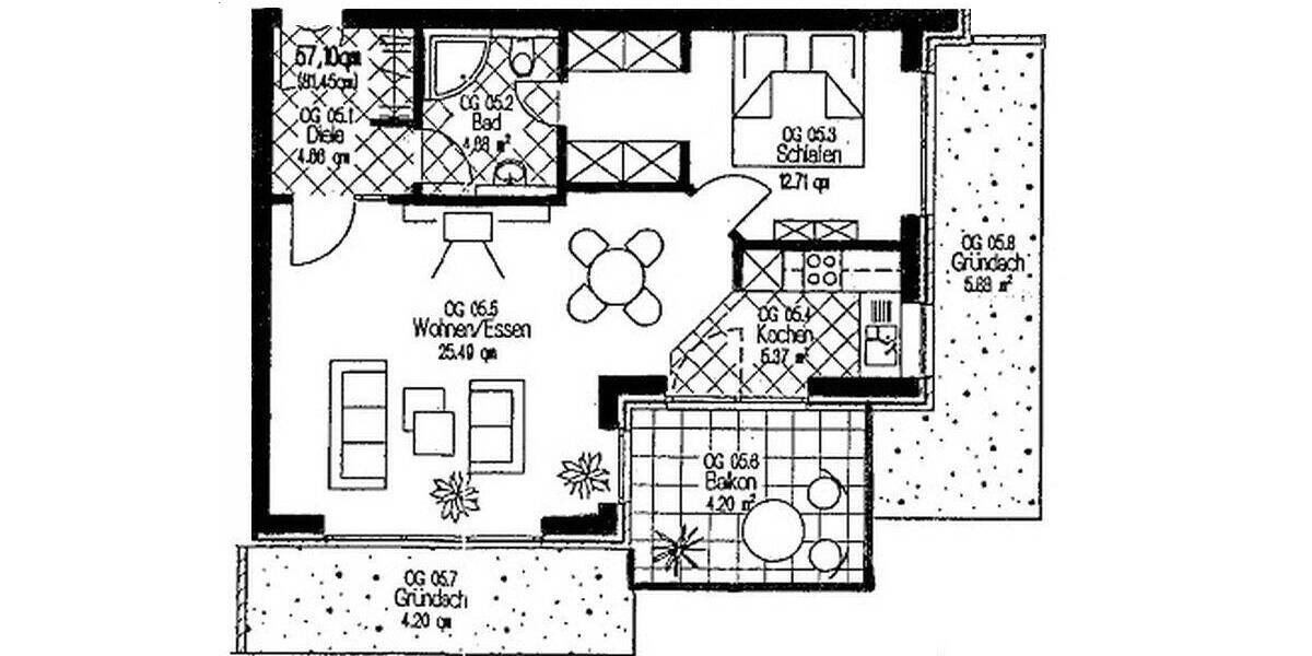 Etagenwohnung Oerlinghausen - 2 Zimmer, 57 m&sup2;, 400&euro; | Angebot:26161718