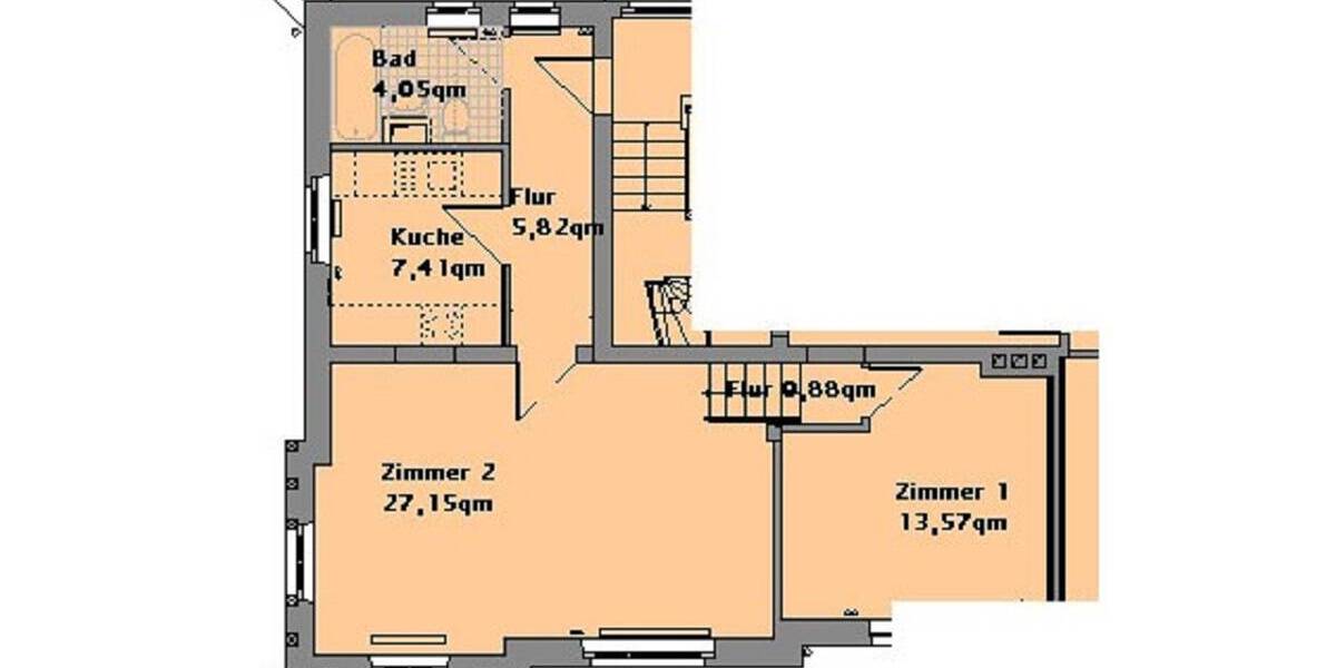 Etagenwohnung Brieske Brieske - 2 Zimmer, 60 m&sup2;, 390&euro; | Angebot:26730755