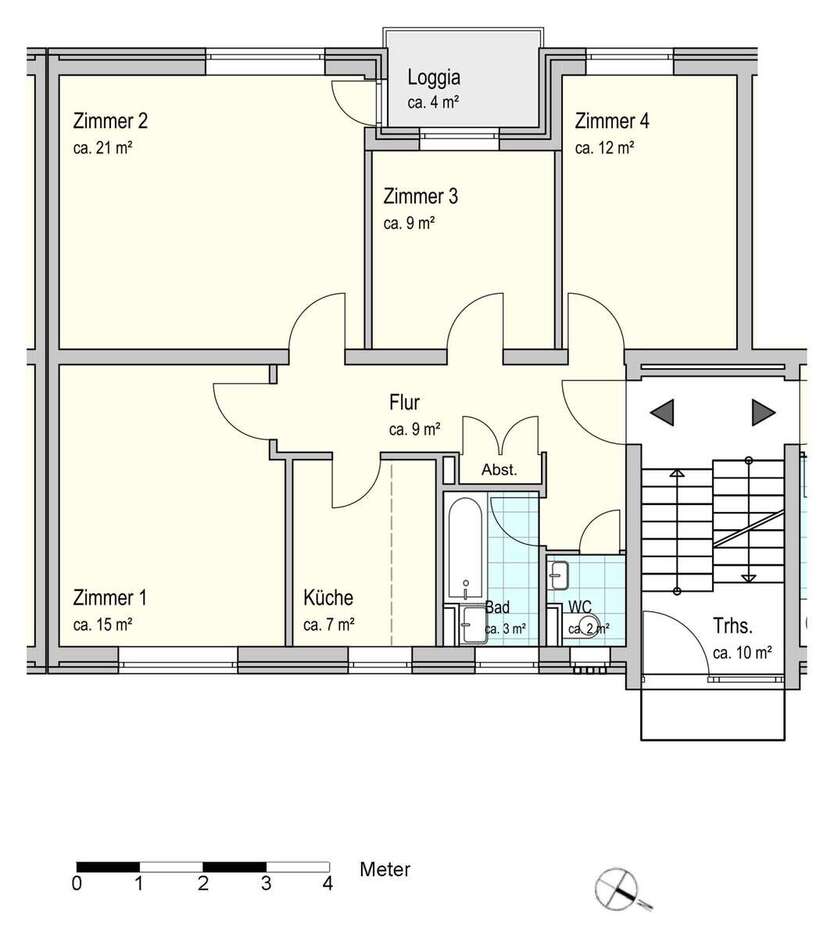 Wohnung zum Mieten in Oldenburg 640 € 79 m² 4 zimmer