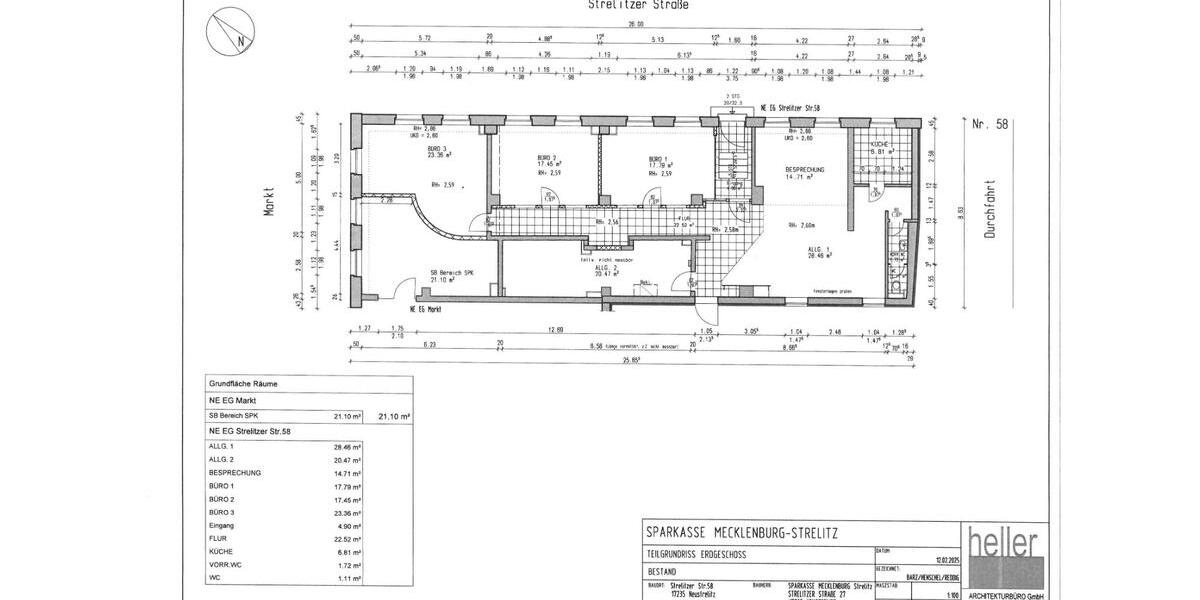Gewerberäume Neustrelitz in TOP-Lage am Markt zimmer
