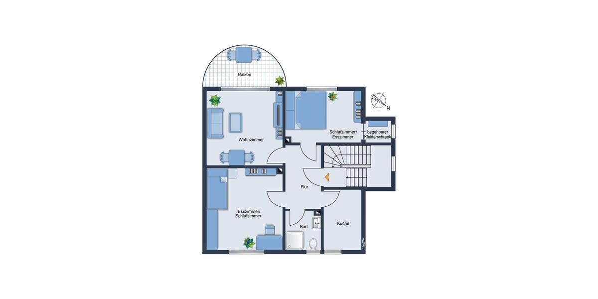 Etagenwohnung Hamm Braam-Ostwennemar - 3 Zimmer, 65 m&sup2;, 550&euro; | Angebot:25118586