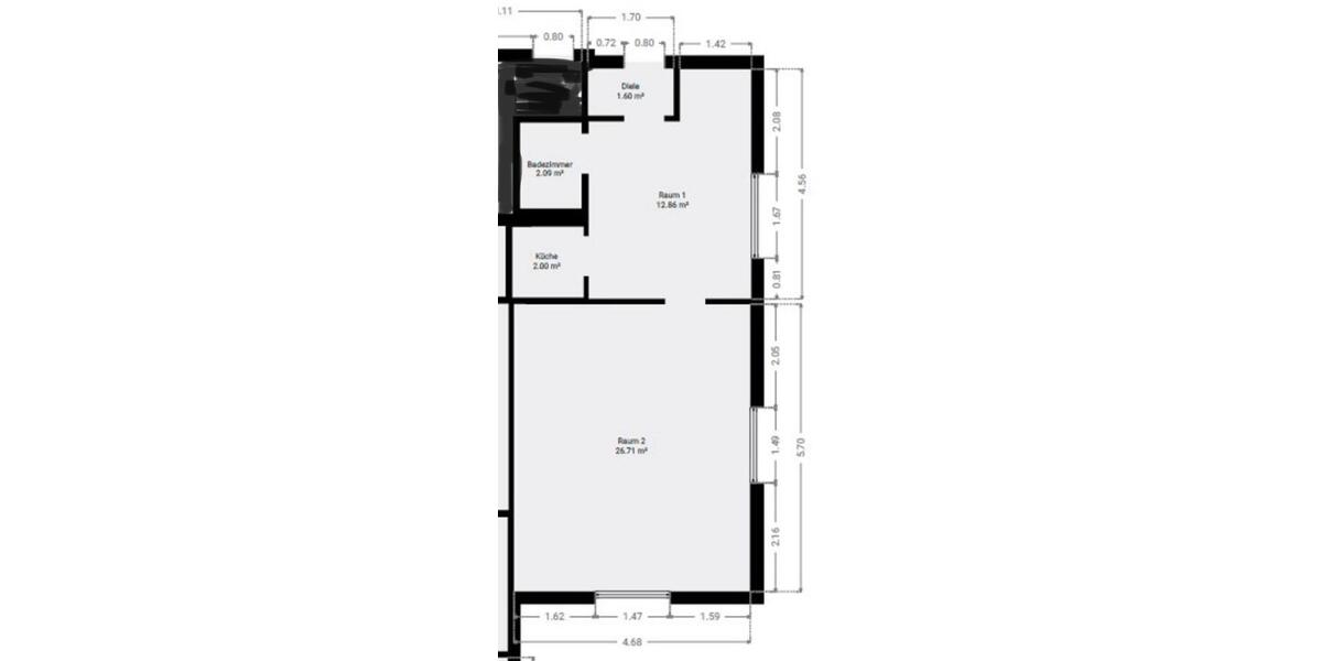Etagenwohnung Holle - 2 Zimmer, 45 m&sup2;, 500&euro; | Angebot:26355853