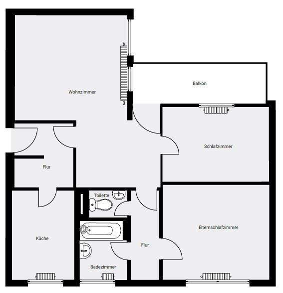 Etagenwohnung Herzogenaurach Steinbach - 3 Zimmer, 81 m&sup2;, 650&euro; | Angebot:25153524