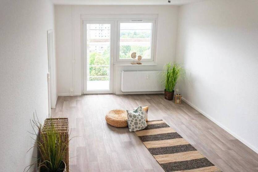 Ebenerdig erreichbare 3-Raum-Wohnung mit Balkon
