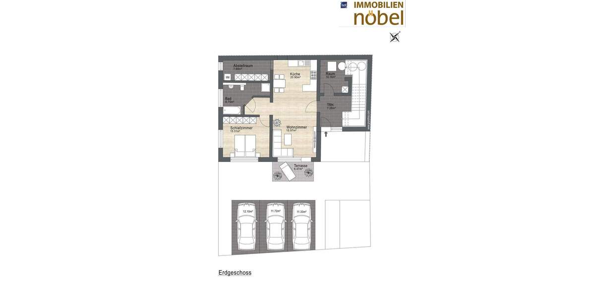 Etagenwohnung Troisdorf Sieglar - 2 Zimmer, 72 m&sup2;, 1.260&euro; | Angebot:24673797