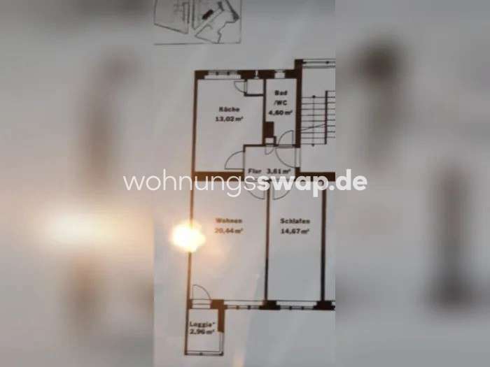 Etagenwohnung Berlin - 2 Zimmer, 60 m&sup2;, 430&euro; | Angebot:26112806