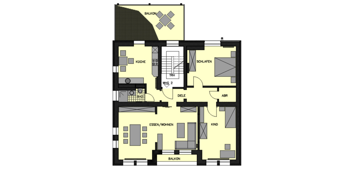 Etagenwohnung Dillingen (Saar) - 3 Zimmer, 108 m&sup2;, 930&euro; | Angebot:24766037