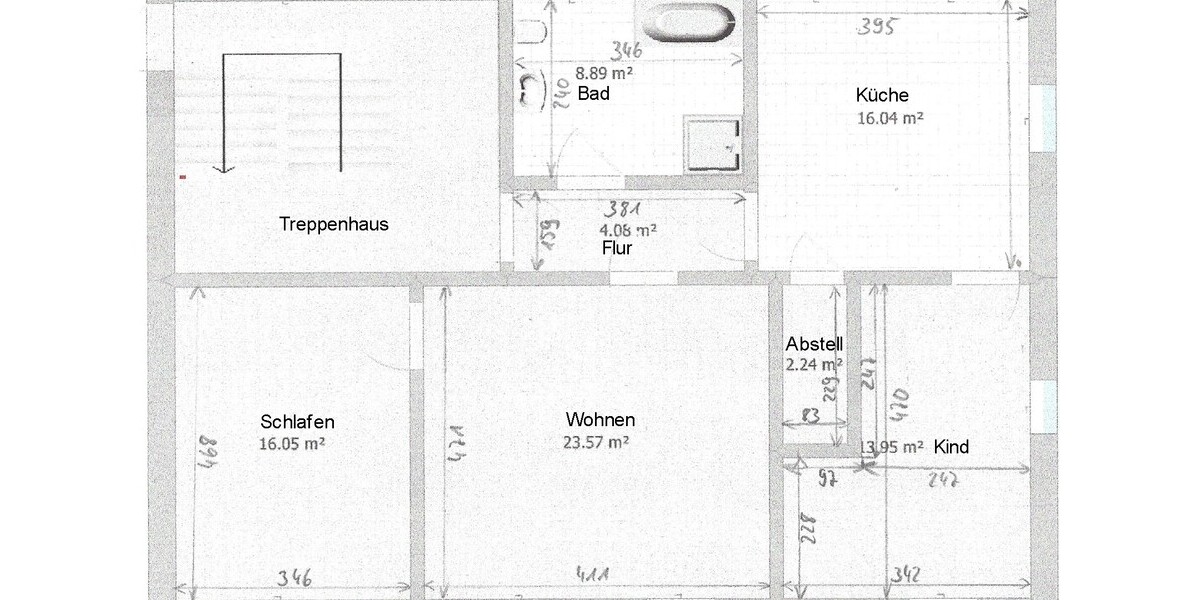 Drei-Zimmer-Wohnung in ruhiger Lage mit guter Fernsicht 3 zimmer
