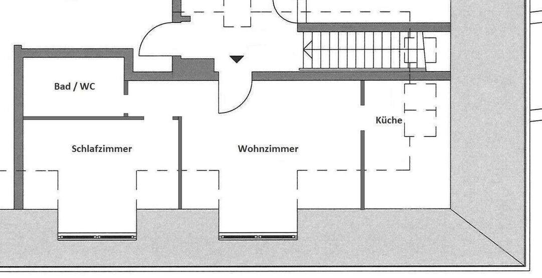 Gemütliche 2-Zimmer-Wohnung mit Einbauküche in unmittelbarer Nähe zur Altstadt 2 zimmer