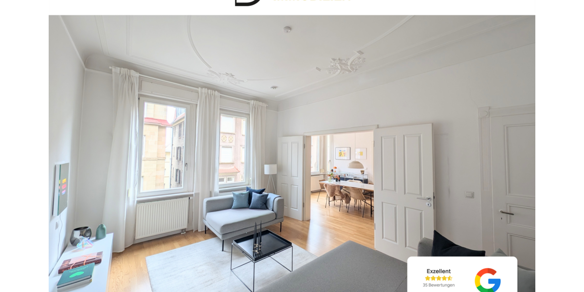 Etagenwohnung Stuttgart Stuttgart-West - 4 Zimmer, 121 m&sup2;, 2.285&euro; | Angebot:26272992