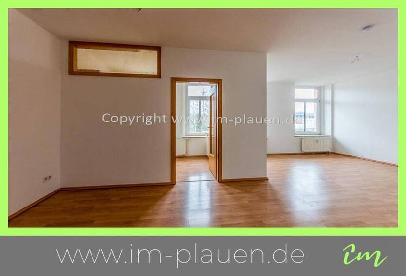Plauen-Haselbrunn: 3-Zimmer-Wohnung mit Balkon, EBK & Gäste-WC im EG