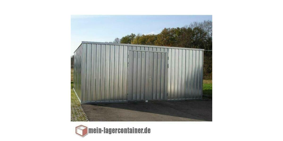 3x6m Lagerhalle 18m2 Stahlhalle Reifenlager Schnellbauhalle zimmer