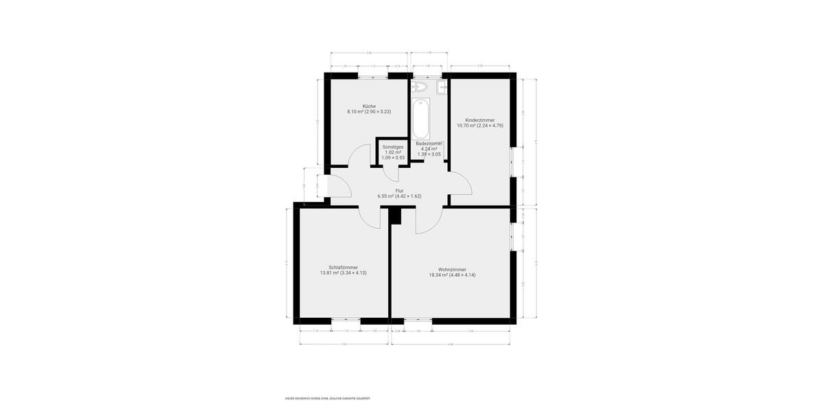 Etagenwohnung Nienburg (Saale) - 3 Zimmer, 63 m&sup2;, 450&euro; | Angebot:21269145