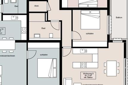 Moderne 2-Zimmer Etagenwohnung in Schlitz (Wohnung 1.9) 2 zimmer