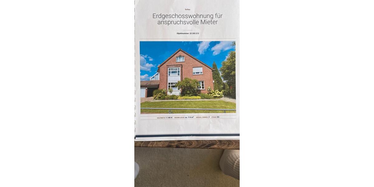 Erdgeschoßwohnung Soltau - 3 Zimmer, 118 m&sup2;, 1.380&euro; | Angebot:26415906