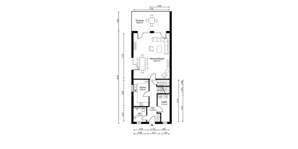 Reihenhaus Lüneburg Goseburg-Zeltberg - 4 Zimmer, 152 m&sup2;, 1.940&euro; | Angebot:26250058