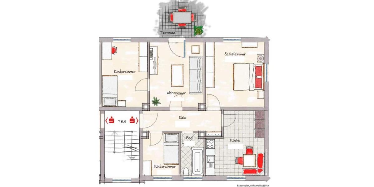 Erdgeschoßwohnung Viechtach - 4 Zimmer, 80 m&sup2;, 740&euro; | Angebot:26449999