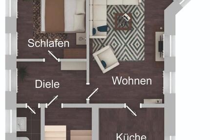 Wohnung Gangelt - 3 Zimmer, 62 m&sup2;, 430&euro; | Angebot:25252582