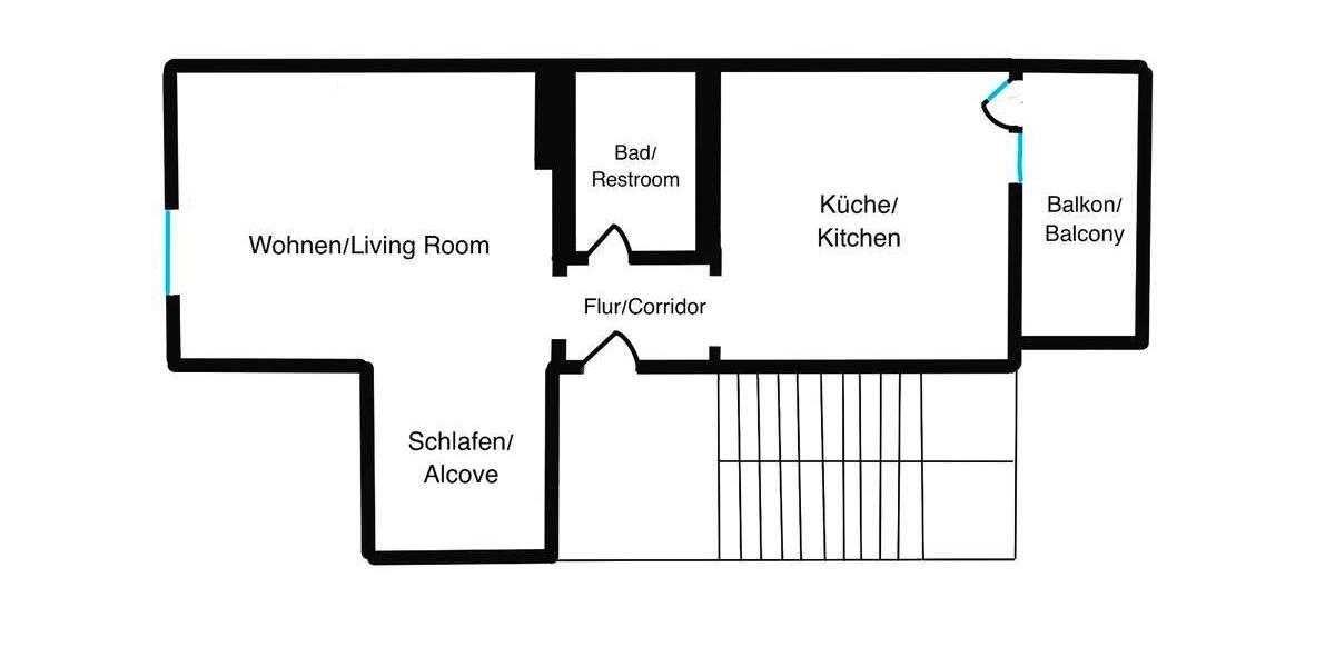 Etagenwohnung Düsseldorf Stadtbezirk 8 - 1.5 Zimmer, 40 m&sup2;, 870&euro; | Angebot:26611618