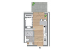 Etagenwohnung Düsseldorf Stadtbezirk 2 - 1 Zimmer, 24 m&sup2;, 780&euro; | Angebot:24748867