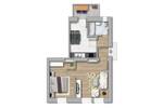 Etagenwohnung Magdeburg Sudenburg - 2 Zimmer, 46 m&sup2;, 299&euro; | Angebot:26786951