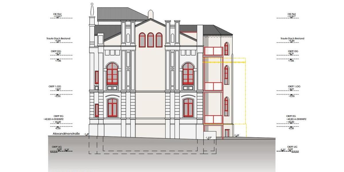 Dachgeschoßwohnung Schwerin Altstadt - 4 Zimmer, 113 m&sup2;, 1.490&euro; | Angebot:22454828