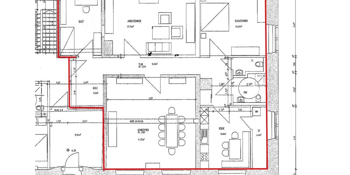 Etagenwohnung Gerolzhofen - 4 Zimmer, 150 m&sup2;, 1.237&euro; | Angebot:26561178