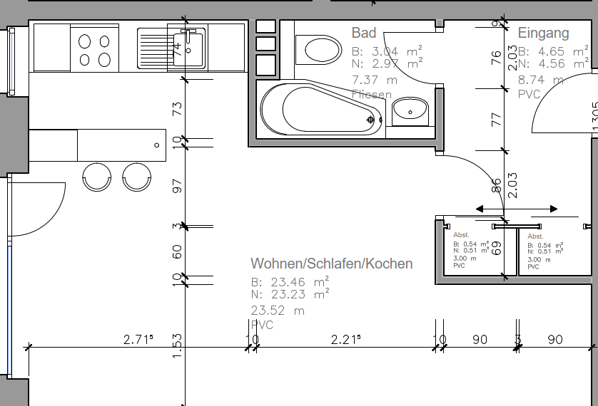 Etagenwohnung Lübeck Sankt Lorenz Nord - 1 Zimmer, 34 m&sup2;, 364&euro; | Angebot:26310462
