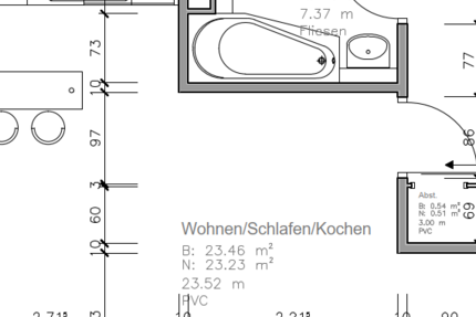 Wohnung Lübeck Sankt Lorenz Nord - 1 Zimmer, 34 m&sup2;, 364&euro; | Angebot:26310462