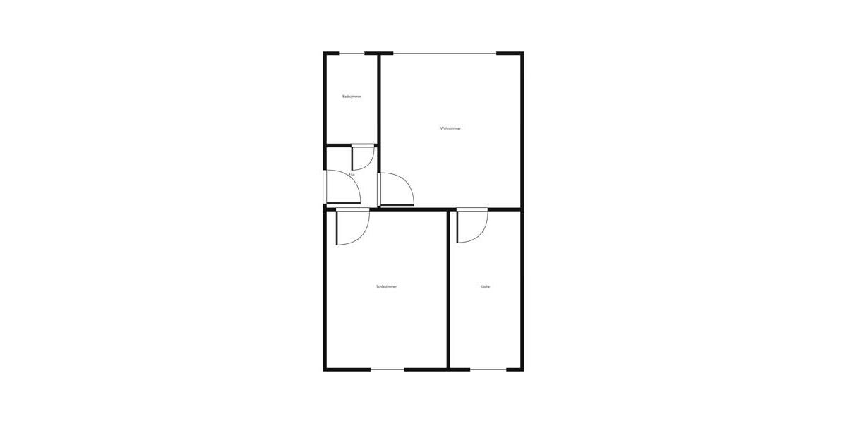 Etagenwohnung Braunschweig Wabe-Schunter-Beberbach - 2 Zimmer, 48 m&sup2;, 436&euro; | Angebot:25970005